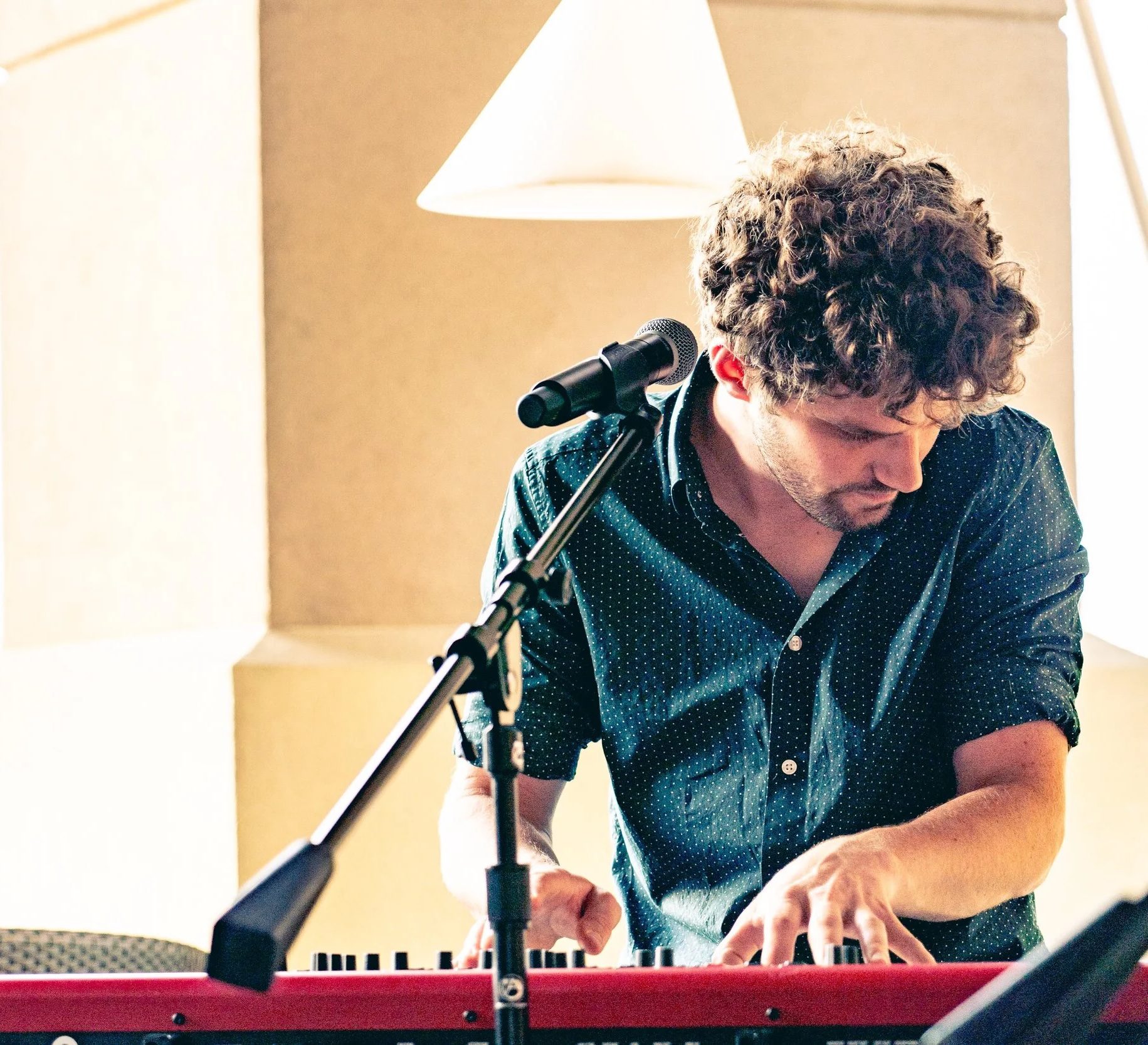 Danny Mitchell Danny Mitchell at keyboard