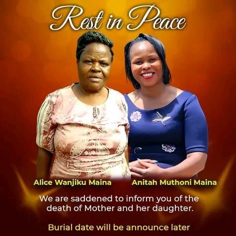 Sister Anita Muthoni Maina with her mother