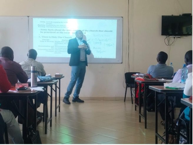 Rev. Wambua teaching