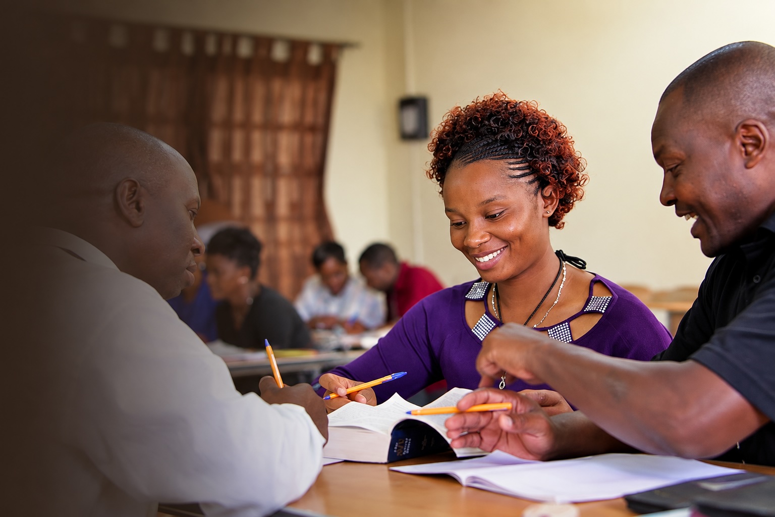 Pastors working in small groups